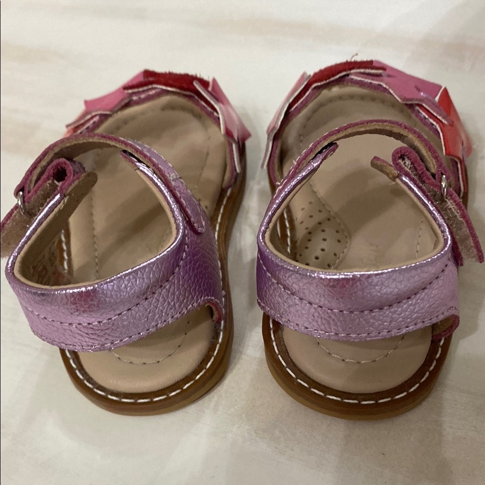 Elephantito Pink and Red Star Sandals - Picture 4 of 7